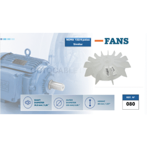 SIMILAR FANS FOR WEG NEMA 132 | 4 POLOS