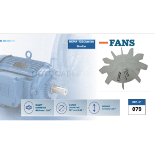 SIMILAR FANS FOR WEG NEMA 132 | 2 polos